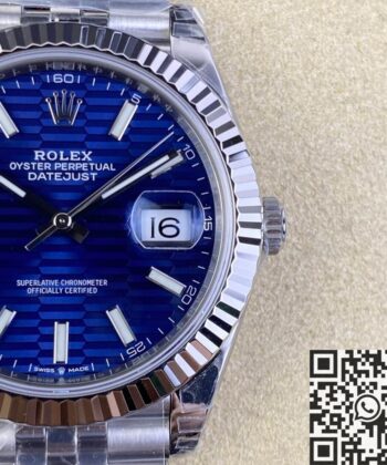 Rolex Datejust 41MM Watch M126334-0032 Bright Blue Dial