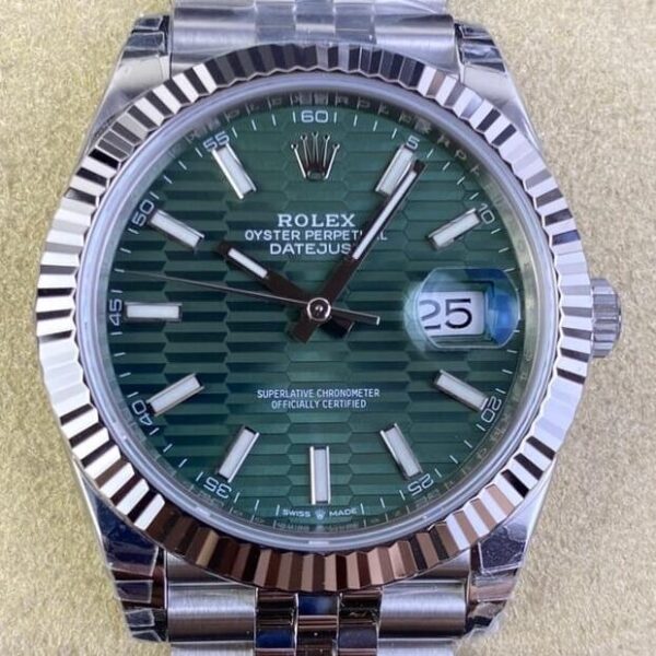Rolex Watch Datejust 41 M126334-0030 Mint Green VS Factory