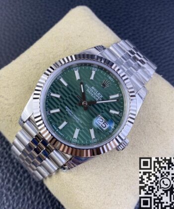 Rolex Watch Datejust 41 M126334-0030 Mint Green VS Factory