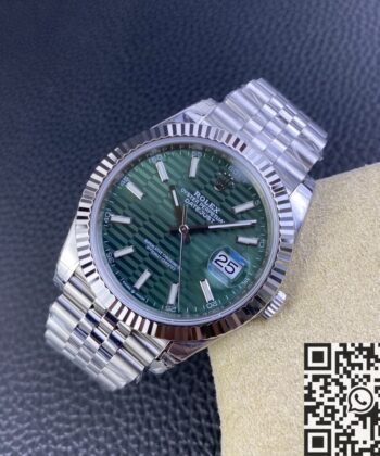Rolex Watch Datejust 41 M126334-0030 Mint Green VS Factory