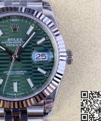 Rolex Watch Datejust 41 M126334-0030 Mint Green VS Factory