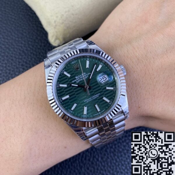 Rolex Watch Datejust 41 M126334-0030 Mint Green VS Factory