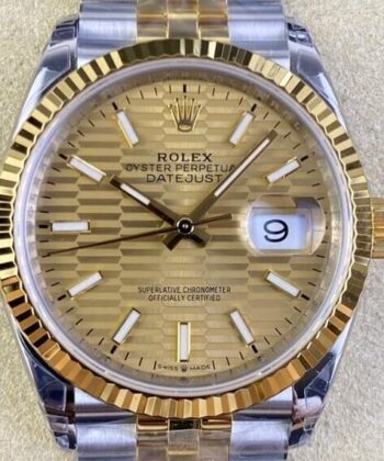 36MM Rolex Datejust M126233-0039 Gold Watch VS Factory