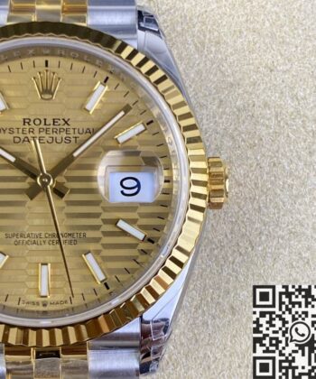 36MM Rolex Datejust M126233-0039 Gold Watch VS Factory