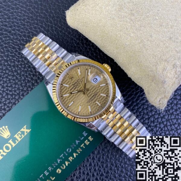 36MM Rolex Datejust M126233-0039 Gold Watch VS Factory