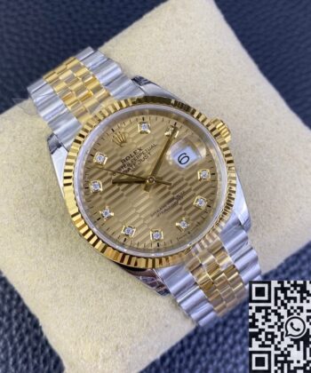 Datejust Rolex 36 M126233-0045 Gold Watch VS Factory