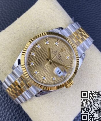 Datejust Rolex 36 M126233-0045 Gold Watch VS Factory