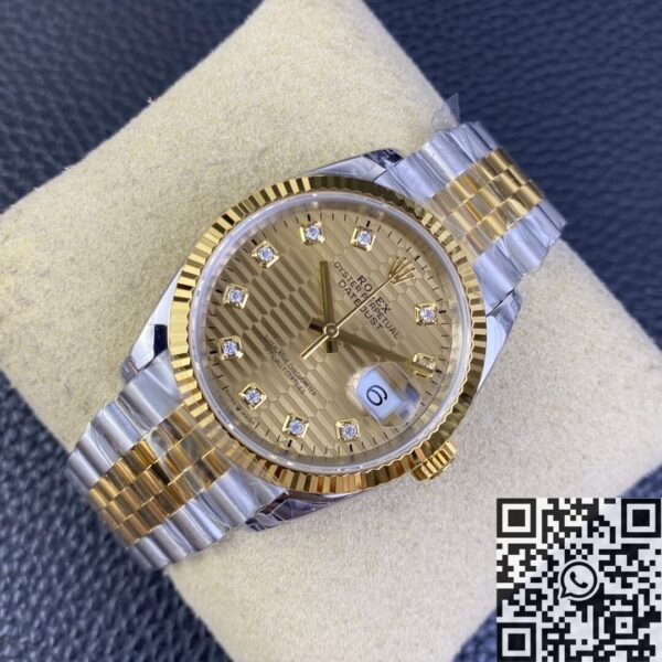 Datejust Rolex 36 M126233-0045 Gold Watch VS Factory