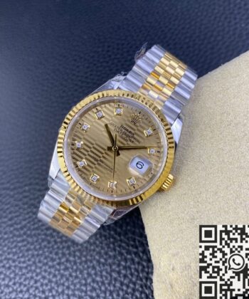 Datejust Rolex 36 M126233-0045 Gold Watch VS Factory