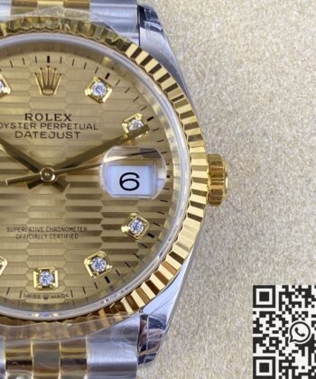 Datejust Rolex 36 M126233-0045 Gold Watch VS Factory