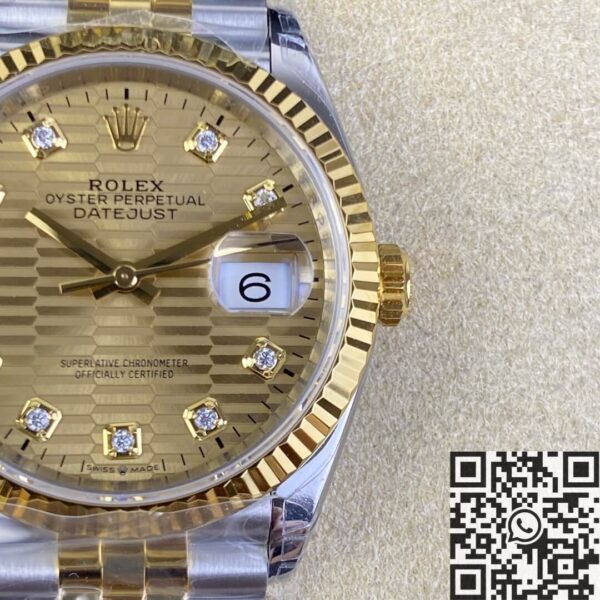 Datejust Rolex 36 M126233-0045 Gold Watch VS Factory