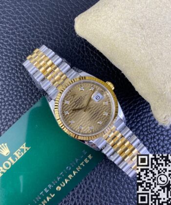 Datejust Rolex 36 M126233-0045 Gold Watch VS Factory
