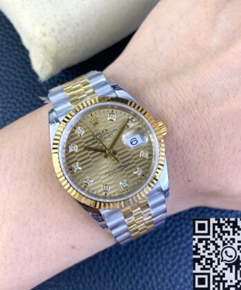 Datejust Rolex 36 M126233-0045 Gold Watch VS Factory