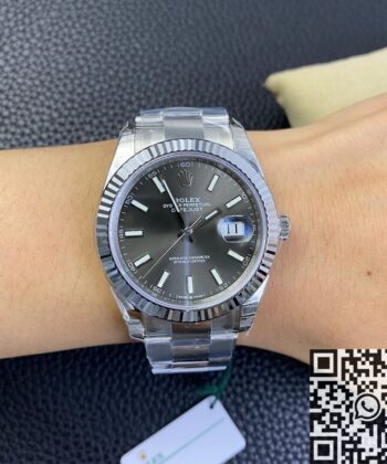 Rolex 41MM Datejust​ M126334-0013 Grey Dial Watch VS Factory