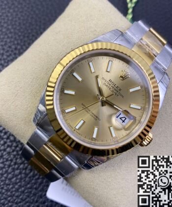 Gold Datejust Rolex​ M126333-0009 Watch Size 41mm VS Factory