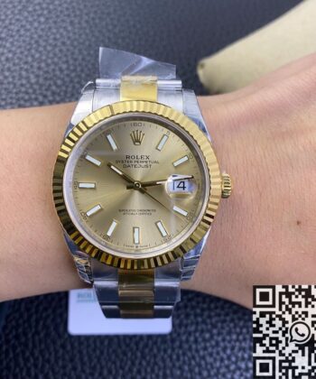 Gold Datejust Rolex​ M126333-0009 Watch Size 41mm VS Factory