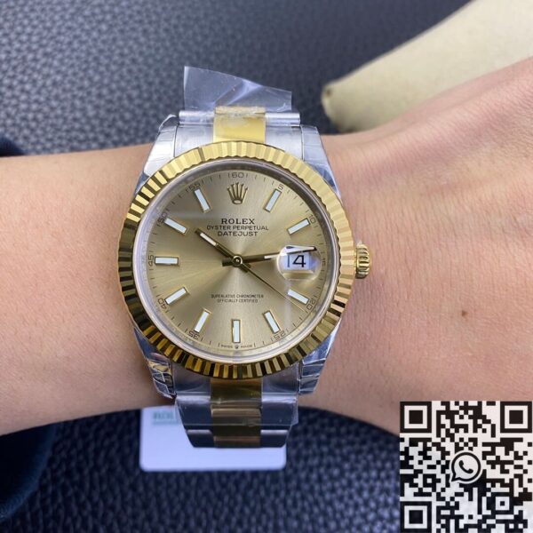 Gold Datejust Rolex​ M126333-0009 Watch Size 41mm VS Factory