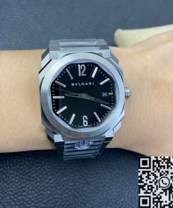 BV Factory Bvlgari Octo Finissimo 102031 Black Dial Watch