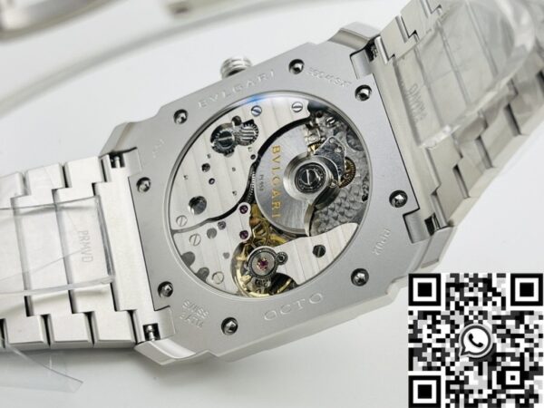 BV Factory Octo Finissimo Bvlgari 103011 Silver White Dial Watch