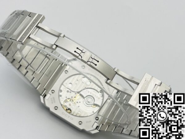 BV Factory Octo Finissimo Bvlgari 103011 Silver White Dial Watch