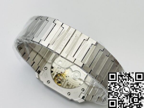 BV Factory Octo Finissimo Bvlgari 103011 Silver White Dial Watch