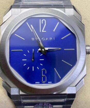 Bvlgari Octo Finissimo Replica 103431 Blue Dial Watch BV Factory