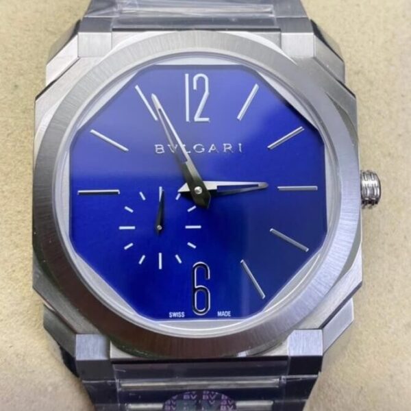 Bvlgari Octo Finissimo Replica 103431 Blue Dial Watch BV Factory