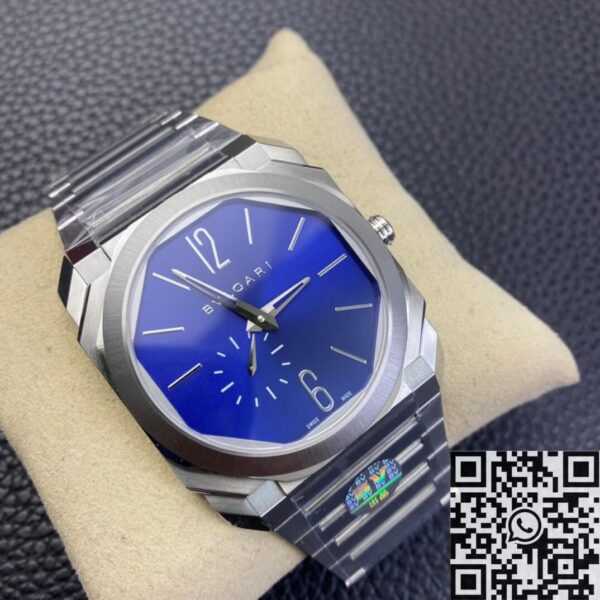 Bvlgari Octo Finissimo Replica 103431 Blue Dial Watch BV Factory