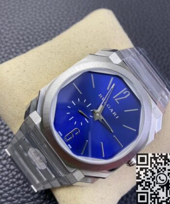 Bvlgari Octo Finissimo Replica 103431 Blue Dial Watch BV Factory