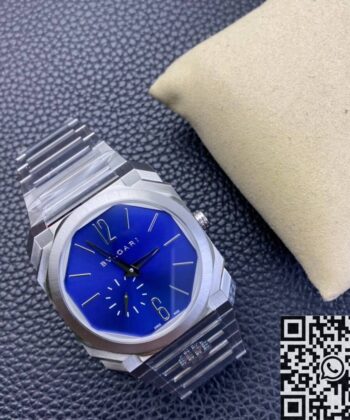 Bvlgari Octo Finissimo Replica 103431 Blue Dial Watch BV Factory