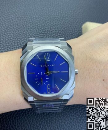 Bvlgari Octo Finissimo Replica 103431 Blue Dial Watch BV Factory