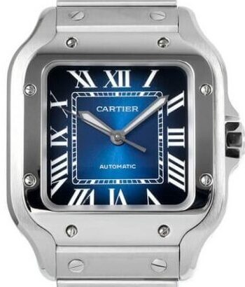 Cartier Santos WSSA0063 Gradient Blue Watch BV Factory