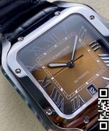 Santos De Cartier WSSA0064 Black Belt Watch BV Factory