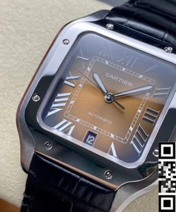 Santos De Cartier WSSA0064 Black Belt Watch BV Factory