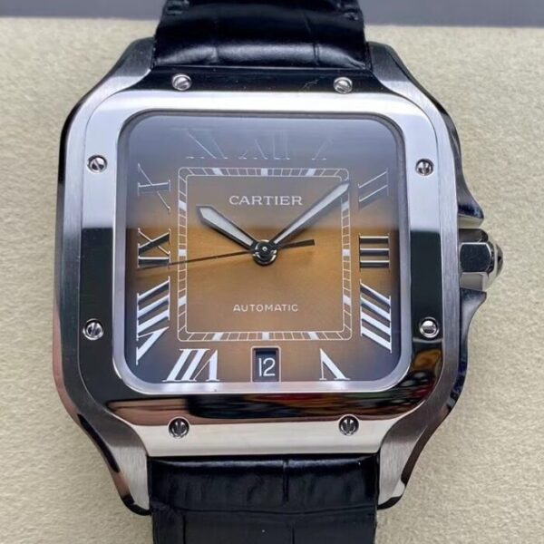 Santos De Cartier WSSA0064 Black Belt Watch BV Factory