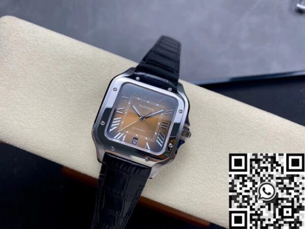 Santos De Cartier WSSA0064 Black Belt Watch BV Factory