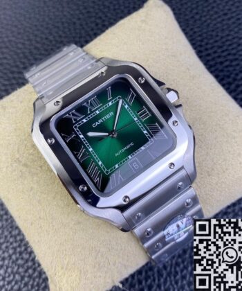 Cartier Santos Gradient Green WSSA0062 Watch BV Factory