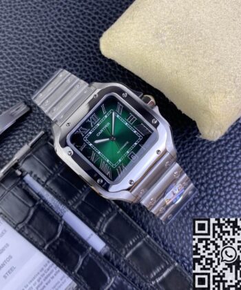 Cartier Santos Gradient Green WSSA0062 Watch BV Factory