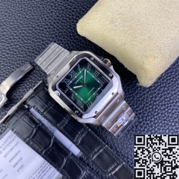 Cartier Santos Gradient Green WSSA0062 Watch BV Factory