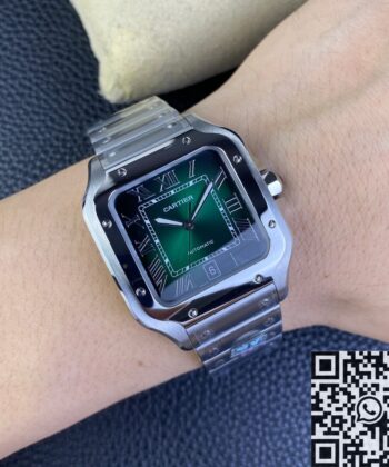 Cartier Santos Gradient Green WSSA0062 Watch BV Factory