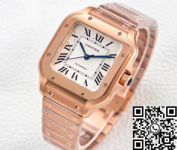 Rose Gold Cartier Santos WGSA0031 Watch BV Factory
