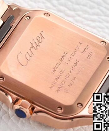 Rose Gold Cartier Santos WGSA0031 Watch BV Factory