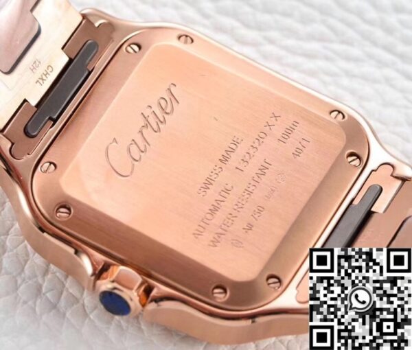 Rose Gold Cartier Santos WGSA0031 Watch BV Factory
