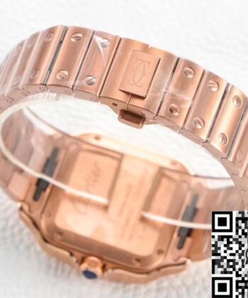 Rose Gold Cartier Santos WGSA0031 Watch BV Factory