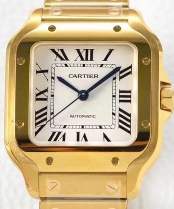 Santos Cartier Women's WGSA0030 Gold Watch Case BV Factory