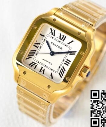 Santos Cartier Women's WGSA0030 Gold Watch Case BV Factory