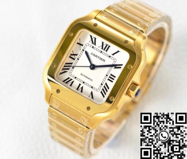 Santos Cartier Women's WGSA0030 Gold Watch Case BV Factory