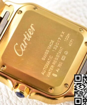 Santos Cartier Women's WGSA0030 Gold Watch Case BV Factory