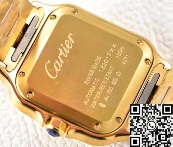 Santos Cartier Women's WGSA0030 Gold Watch Case BV Factory