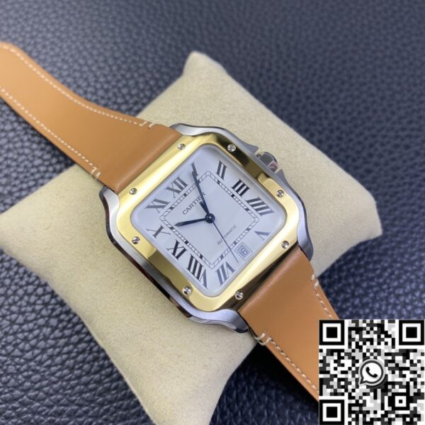 Ladies Cartier Santos W2SA0006 Leather Strap Watch BV Factory
